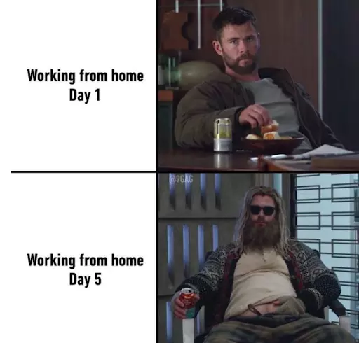 Thor WFH meme